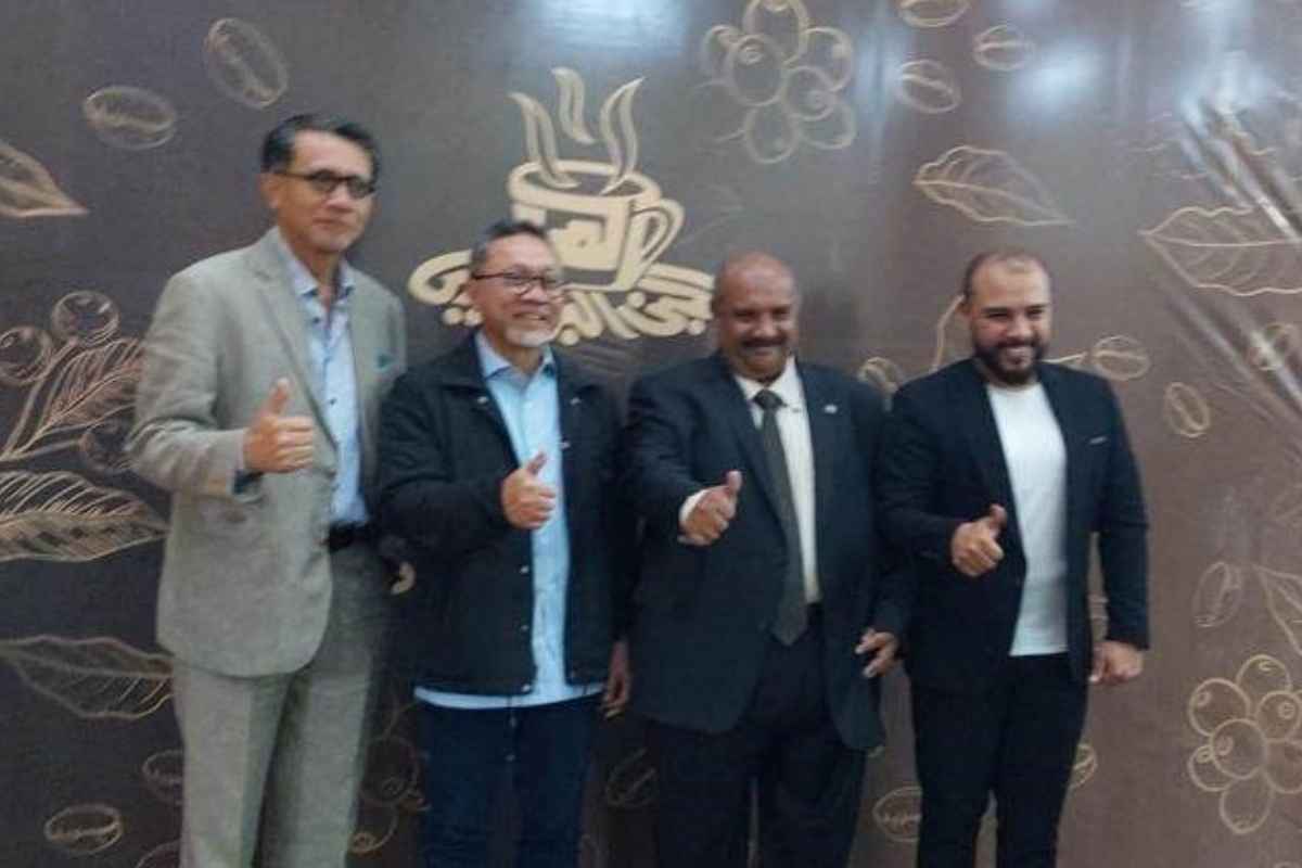 Photo from the Indonesian Minister's visit